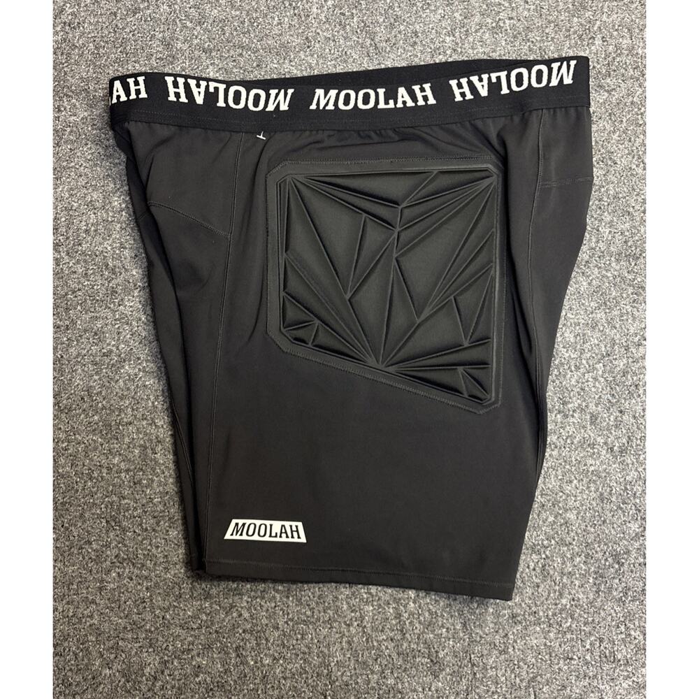 Moolah Kicks Women's Black Padded Compression Shorts SizeXXL Active Elastic